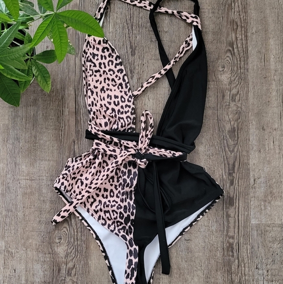 SHEIN Other - Shein cheetah print one piece bathing suite